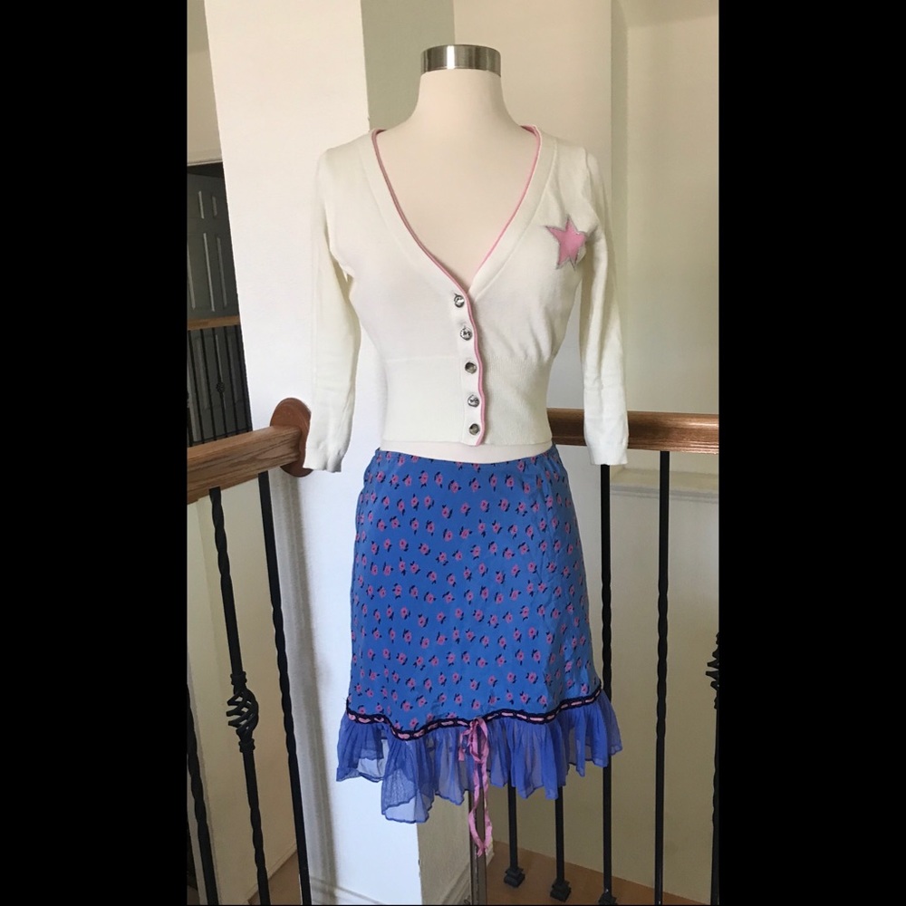 Vintage Betsey Johnson Floral Skirt S